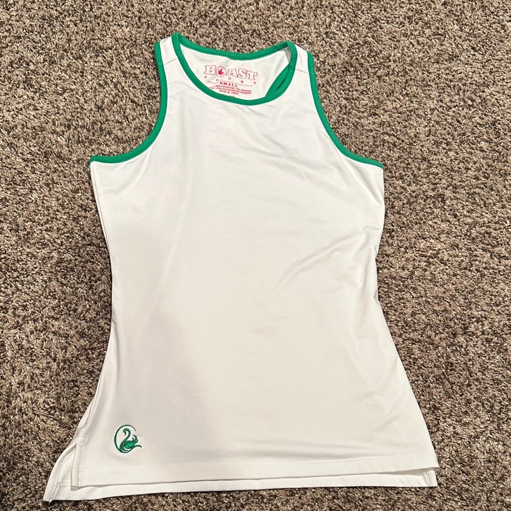 Bolle White & Green Tennis Tank Top and Skirt Set - Picture 6 of 6